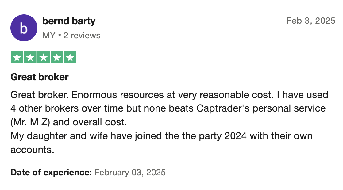 мнение клиента CapTrader