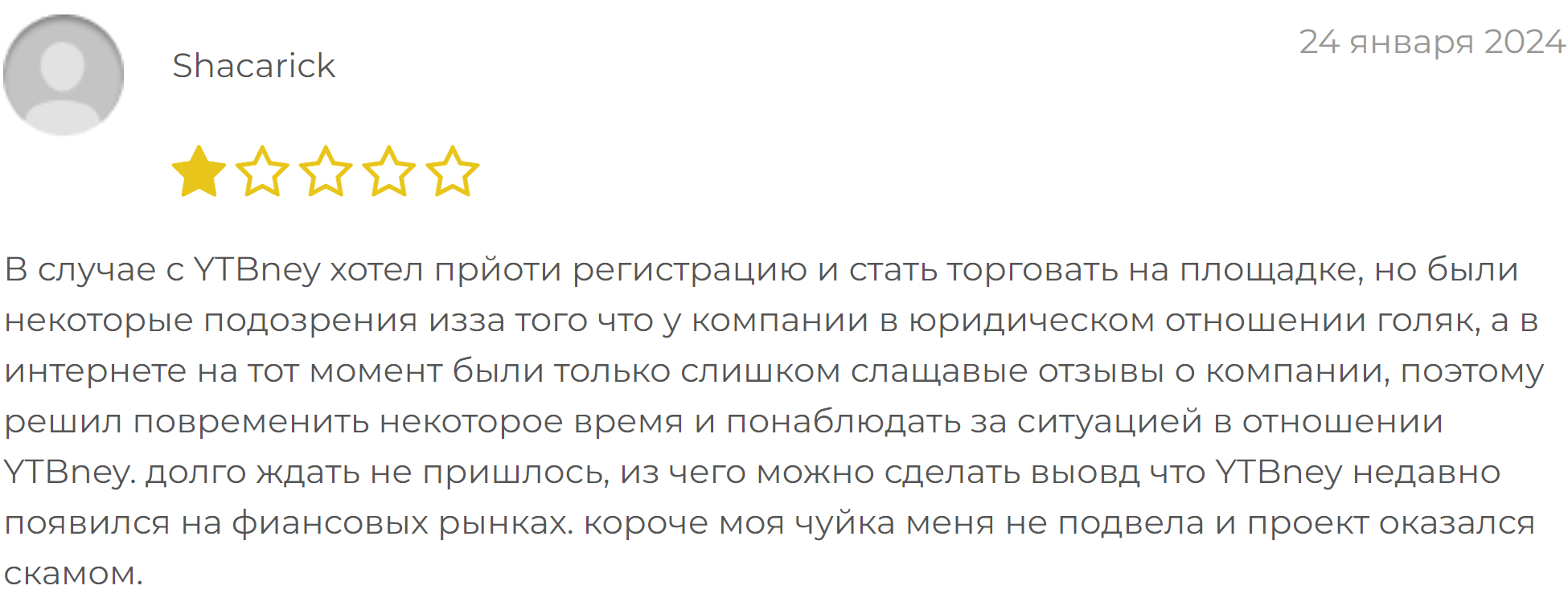 YTBney отзывы