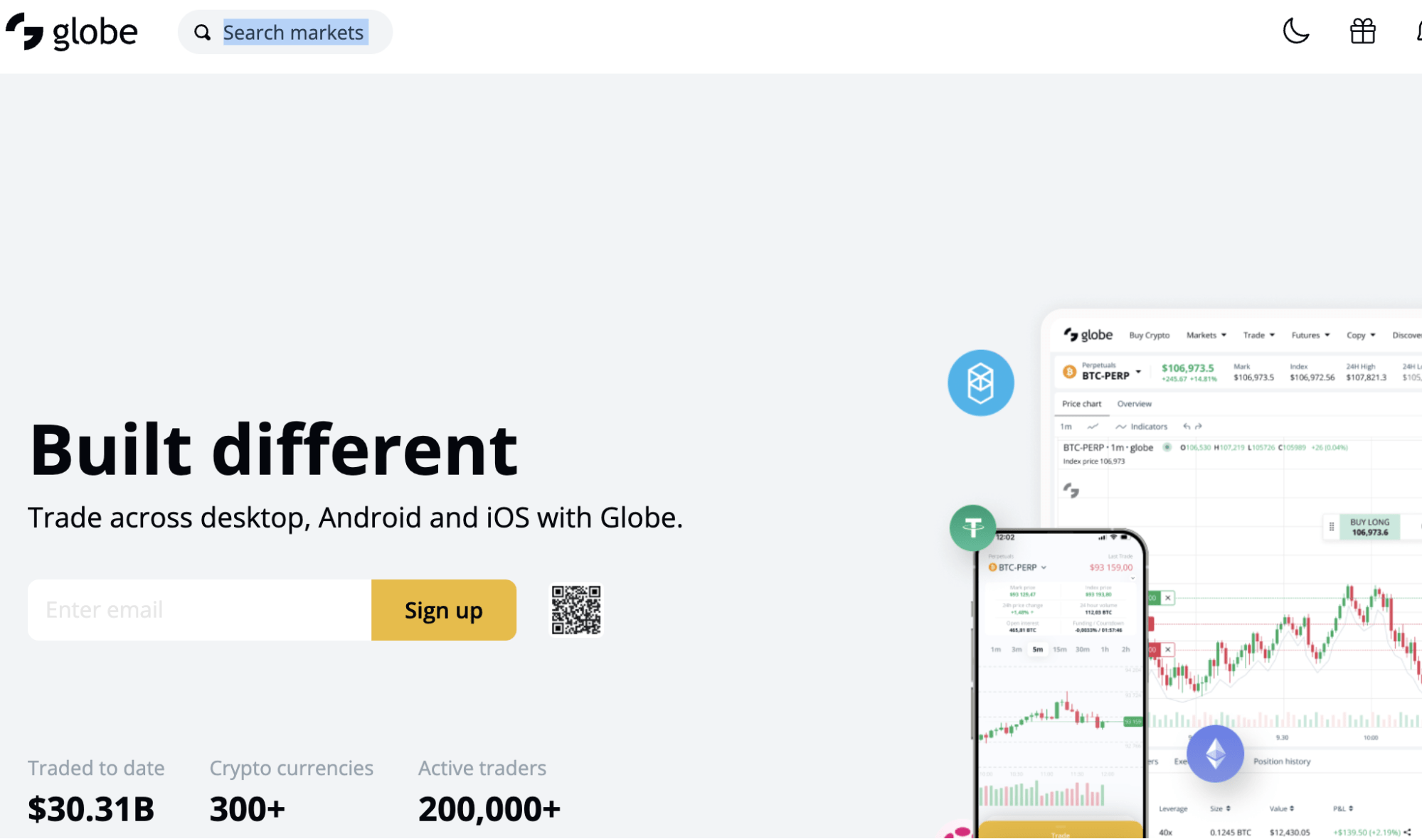 информация про Globe Derivative Exchange
