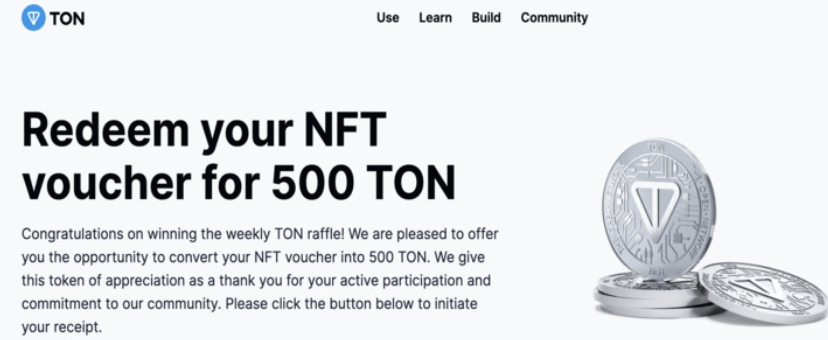 страница сайта TonBounty