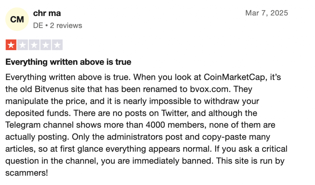 BVOX настоящие отзывы