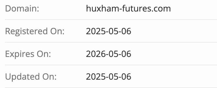 Huxham Futures домен