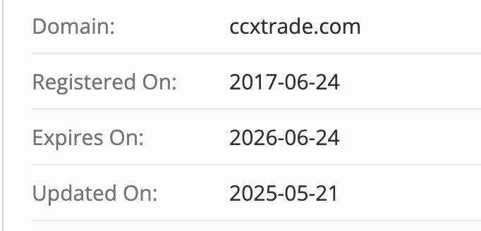 домен Ccxtrade