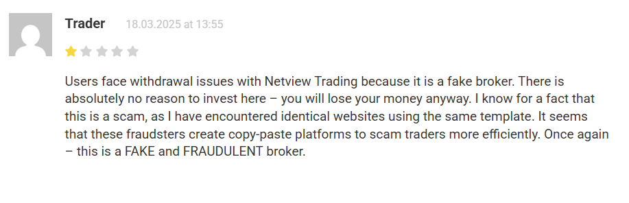 Netview Trading Company отзыв