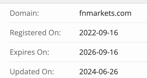 FNmarkets LTD домен
