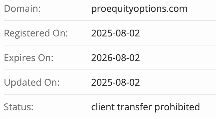 домен ProEquityOptions