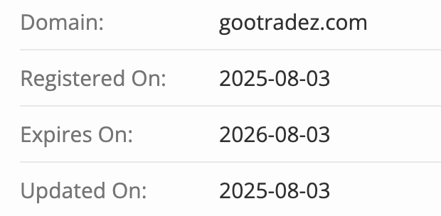 домен Gootradez