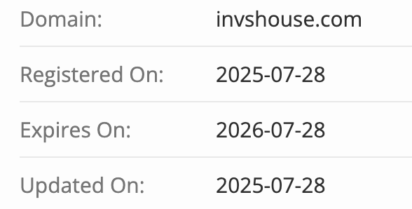 FINANCE HOUSE LIMITED домен