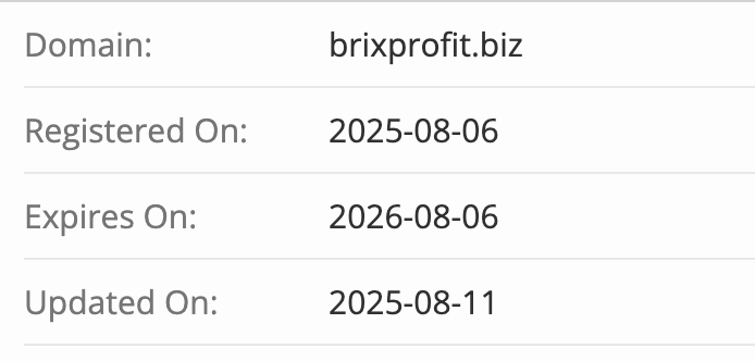 Brix Profit домен