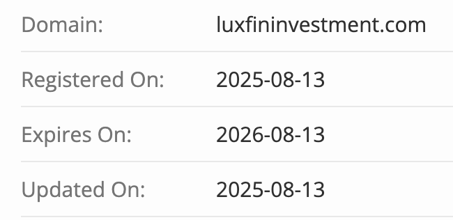 домен LUXFIN INVESTMENTS