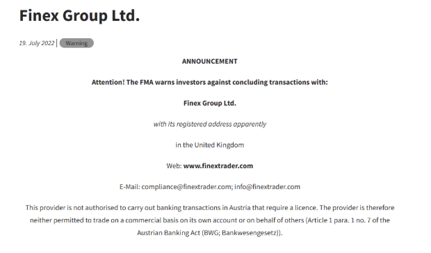 обзор FinexTrader