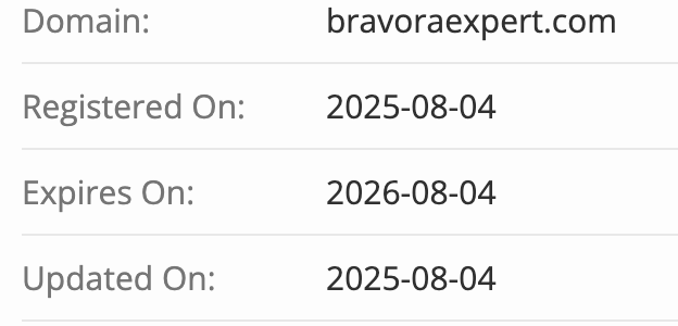 домен Bravora Expert