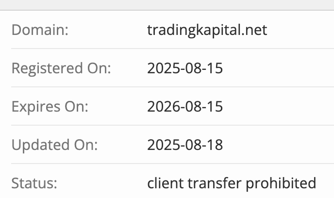 домен Trading Kapital