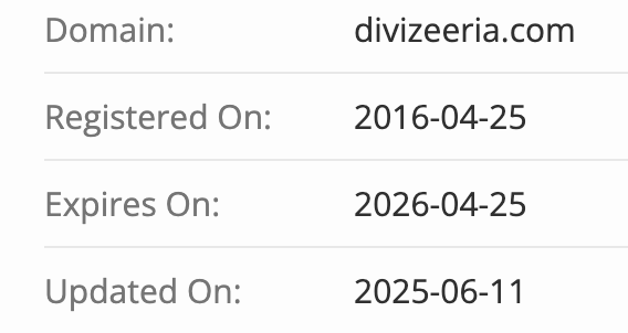 домен Divizeeria