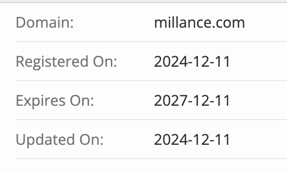 домен Millance LTD