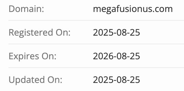 MEGA FUSION домен