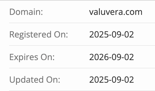 Valuvera домен
