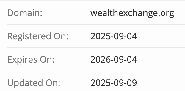 Wealth Exchange домен