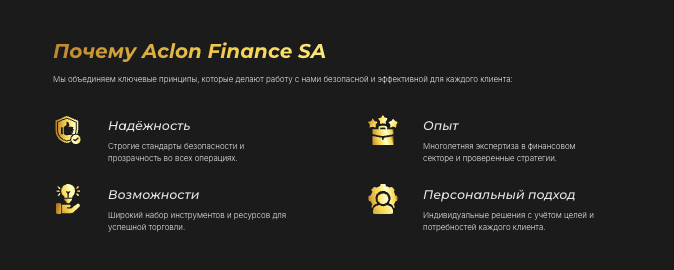 что известно о Aclon Finance SA