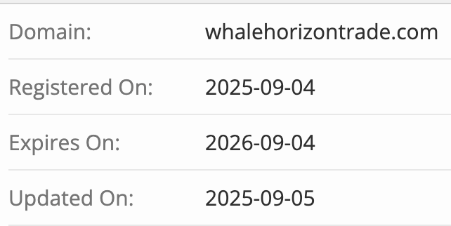 Whales Horizon Trade домен