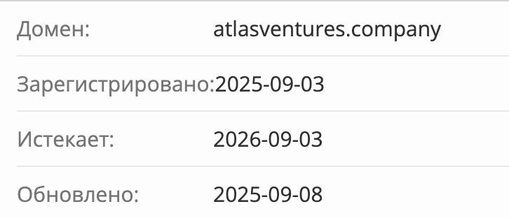 Atlas Ventures Company домен