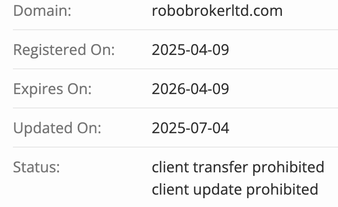 RoboBroker домен