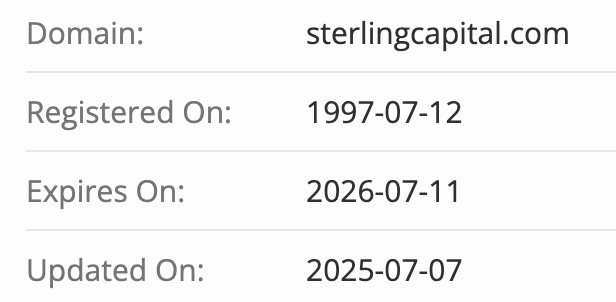 Sterling Capital Management LLC домен