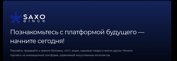 информация о Saxo Binck