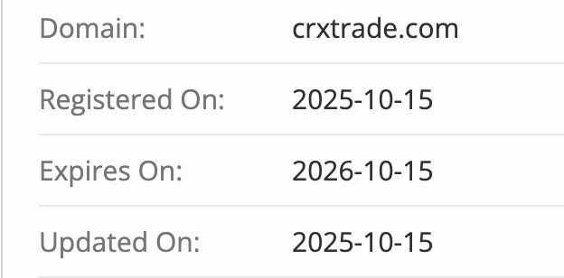 CRX Trade домен