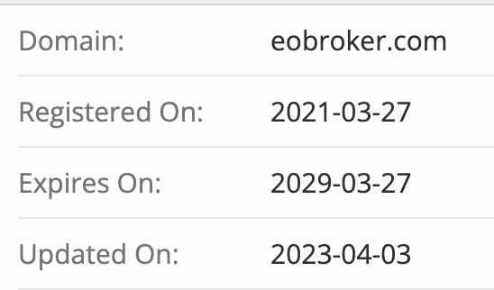 EO Broker домен