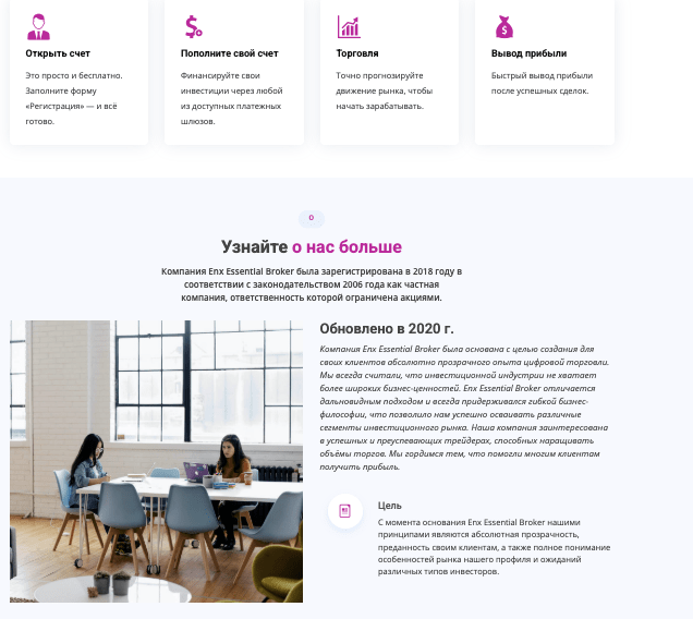 Enx Essential Broker информация