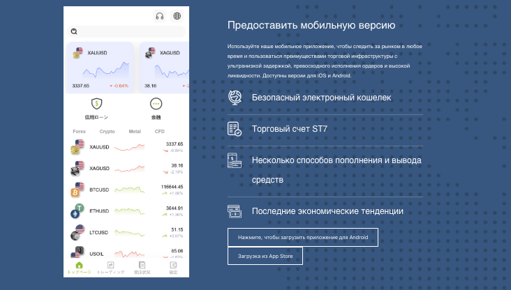FOREXstock мобильная версия