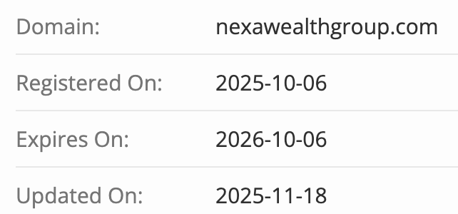 Nexa Wealth Group домен